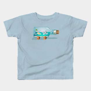 Cartoon Souvenir Bottle Kids T-Shirt